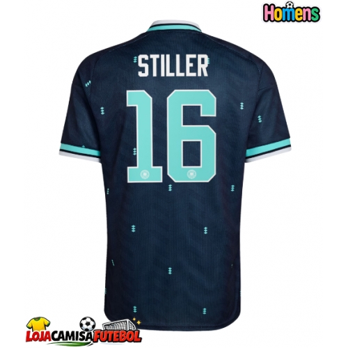 Camisa de Futebol Alemanha Angelo Stiller #16 Equipamento Secundário Mundo 2026 Manga Curta